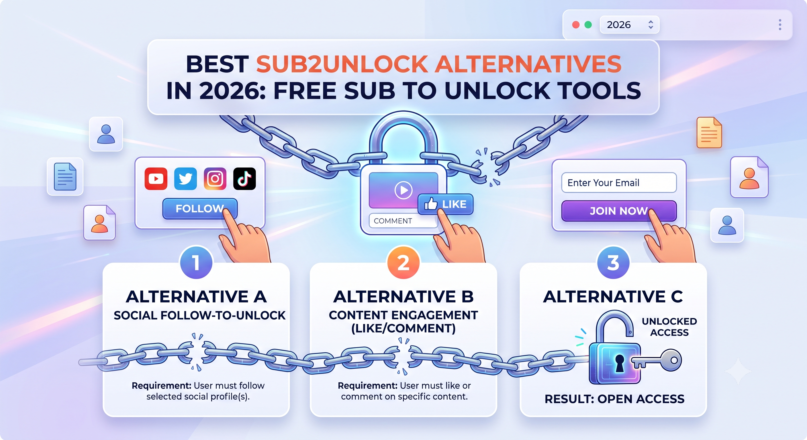 Best Sub2Unlock Alternatives in 2026: Free Sub to Unlock Tools