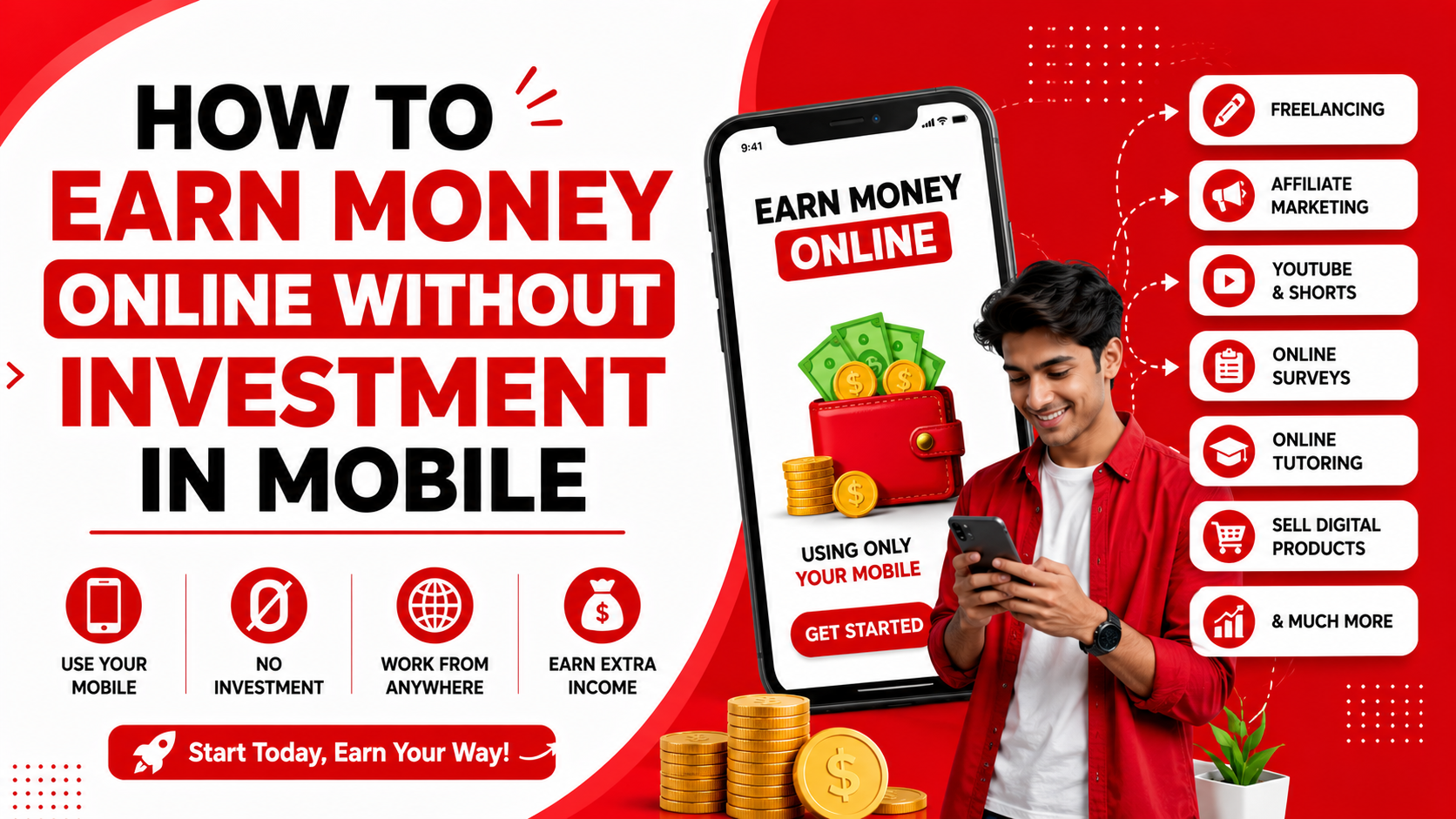 How to Earn Money Online Without Investment in Mobile